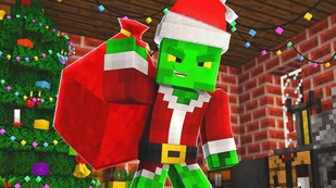 Naklejki na ścianę Minecraft Gra Świąteczne 91,5x61 cm - Naklejki na ścianę - miniaturka - grafika 1