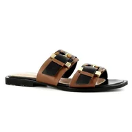 Klapki i japonki damskie - Klapki damskie skórzane CARINII - Carinii - miniaturka - grafika 1