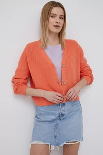 Swetry damskie - Roxy kardigan damski kolor pomarańczowy lekki - grafika 1