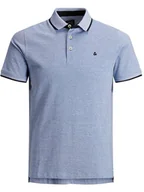 Koszulki męskie - Jack & Jones Koszulka polo "PAULOS" w kolorze błękitnym - miniaturka - grafika 1