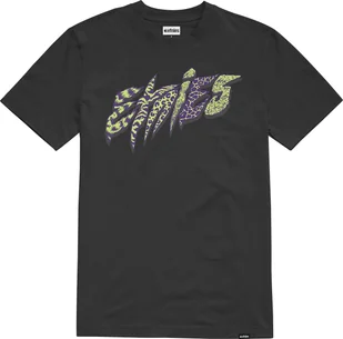 t-shirt męski ETNIES WILD FRONT TEE Black - Koszulki męskie - miniaturka - grafika 1