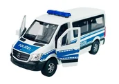 Samochody i pojazdy dla dzieci - WELLY MERCEDES-BENZ SPRINTER TRAVELINER POLICJA NIEMIECKA 1:34 - miniaturka - grafika 1