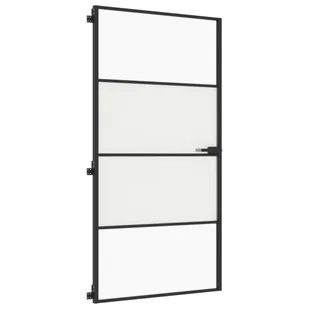 Drzwi wewnętrzne, czarne, 102,5x201,5 cm, szkło i aluminium 8721012119741 - Drzwi wewnętrzne - miniaturka - grafika 6