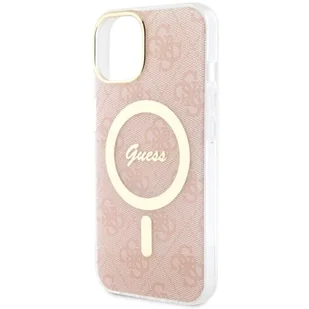 Guess GUHMP14SH4STP iPhone 14 6.1" różowy/pink hardcase 4G MagSafe - Etui i futerały do telefonów - miniaturka - grafika 6