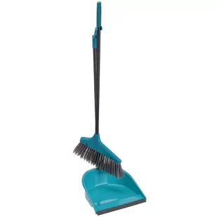Clean Ultra Miotła miotełka NIEBIESKO-SZARA szczotka z szufelką długa 711822 - Miotły, szufle, mopy - miniaturka - grafika 1