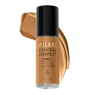 Podkłady do twarzy - Milani Conceal + Perfect 2-in-1 Foundation + Concealer Podkłady 30 ml AMBER - miniaturka - grafika 1