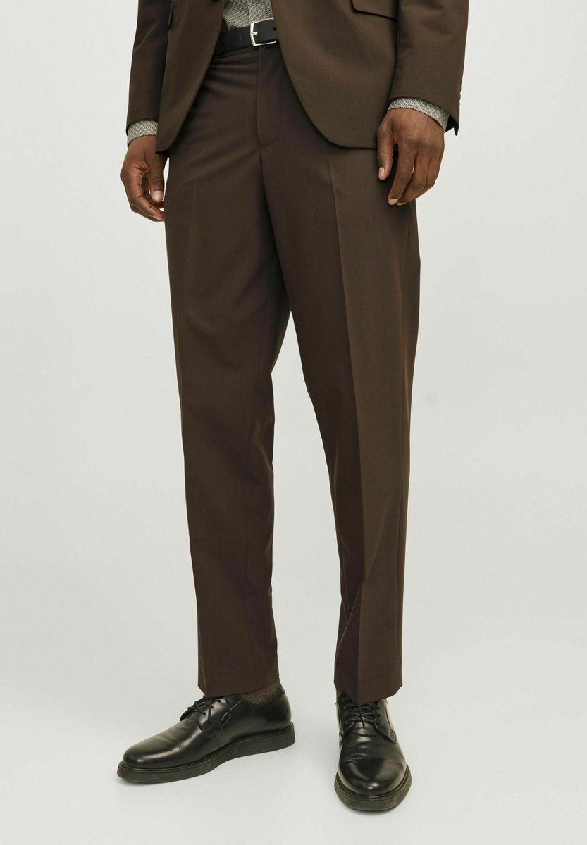 JACK & JONES ELEGANCKIE SPODNIE BRĄZOWE MĘSKIE W KANT 50 7AA