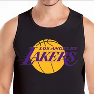 Koszulki męskie - Koszulka Tank Los Angeles Lakers L 0476 Czarna - miniaturka - grafika 1