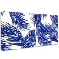 Podkładki na biurko - Mata z nadrukiem na biurko Granatowy liść 100x50 cm, Dywanomat - miniaturka - grafika 1