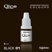 Pozostałe akcesoria kosmetyczne - Pigment do makijażu permanentnego do kresek Bioevolution Black 01 Qline Pro 5ml - miniaturka - grafika 1