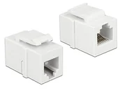 Adaptery i przejściówki - Delock Keystone Module RJ12 female RJ12 female Cat.3 white 86380 - miniaturka - grafika 1