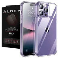 Etui i futerały do telefonów - Etui ochronne obudowa Alogy Hybrid Case do Apple iPhone 14 Pro Przezroczyste + Szkło - miniaturka - grafika 1