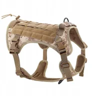 Szelki dla psów - Szelki dla psa TACTICAL rozmiar XL brązowe - miniaturka - grafika 1