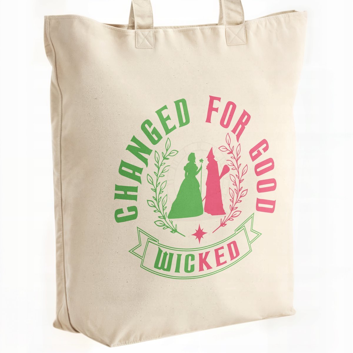 Torba bawełniana Premium Wicked For Good Oz Elphaba Glinda Dla Fanów