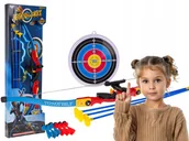 Zabawki i gry sportowe - Zabawka Sportowa Łuk Dla Dzieci Strzały Tarcza Trening Zręczości - miniaturka - grafika 1
