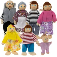 Lalki dla dziewczynek - Zestaw Lalek Do Domku Mała Lalka Laleczki Lalki X7 Kruzzel - miniaturka - grafika 1