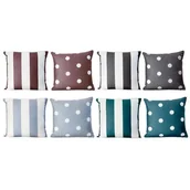 Poszewki na poduszki - Poszewka Chic 45 x 45 cm kropki kreski mix kolorów - miniaturka - grafika 1