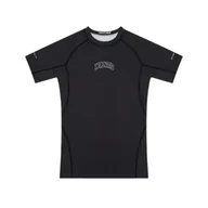 Kimona, stroje i obuwie - MANTO Rashguard Krótki Rękaw Varsity Black - miniaturka - grafika 1
