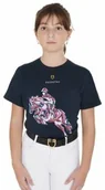 Koszulki jeździeckie - EQUESTRO Koszulka młodzieżowa T-shirt Jumping Rider - miniaturka - grafika 1