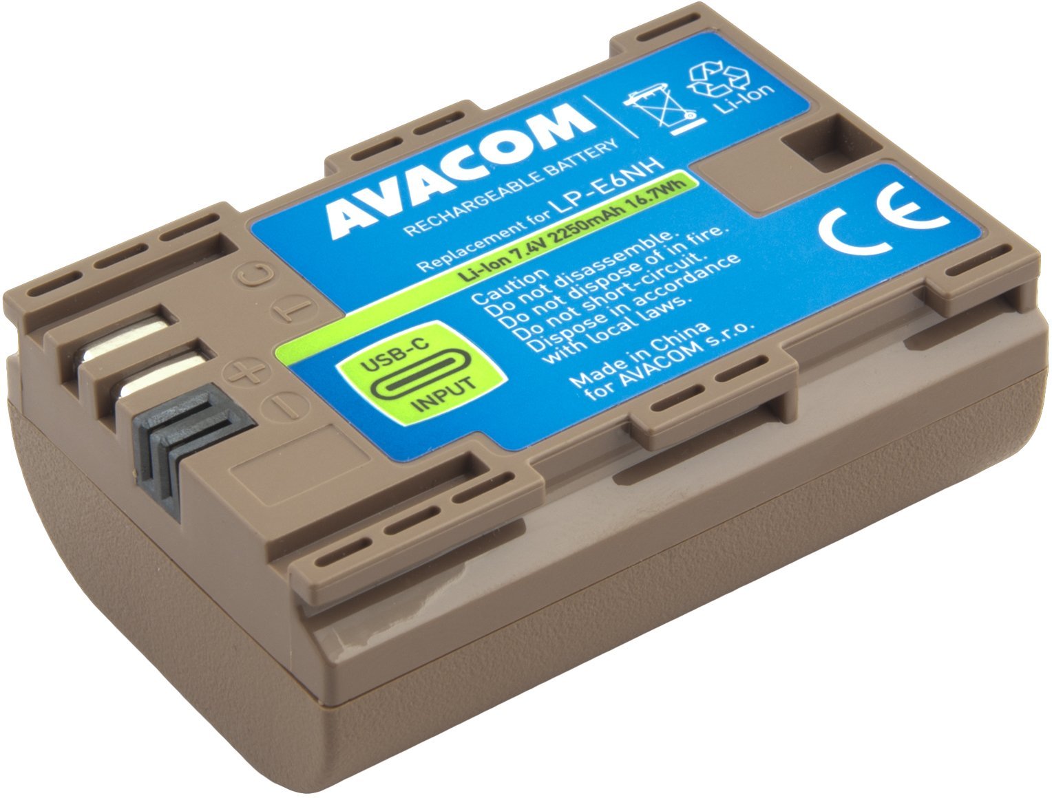 Akumulator Avacom bateria zapasowa Canon LP-E6NH Li-Ion 7.4V 2250mAh 16.7Wh