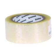 Taśmy klejące - Donau, Taśma pakowa Hot-Melt 48 mm 132m 40 mikr, Transparentny - miniaturka - grafika 1