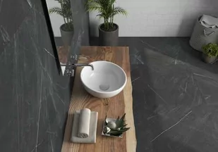 Płytka Gresowa Mystery Black 80x80x1 - Płytki ceramiczne - miniaturka - grafika 1