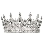 Ozdoby do włosów - KORONA ŚLUB ozdoba do włosów diadem ŚLUBNY KRYSZTAŁY - miniaturka - grafika 1