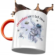 Kubki - Kubek Pomarańczowy Dla Chrzestnej na Urodziny z Nadrukiem ze Zdjęciem + Opakowanie na prezent (wzór 03) - miniaturka - grafika 1