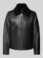 Kurtki męskie - Kurtka skórzana o kroju regular fit z kołnierzem ze skóry jagnięcej model ‘MONTY’ - miniaturka - grafika 1