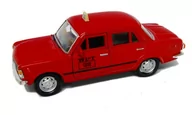 Samochody i pojazdy dla dzieci - Fiat 125p 1:39 Taxi czerwony WELLY - miniaturka - grafika 1