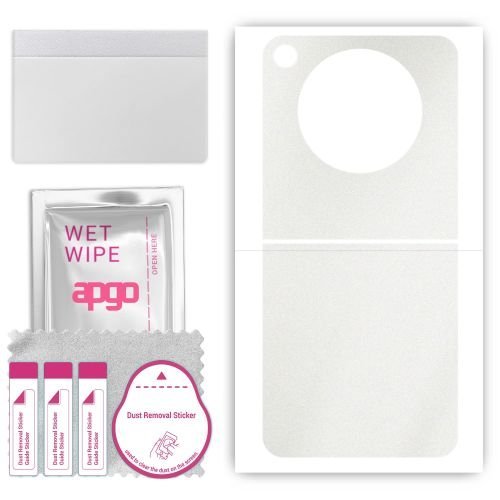 folia naklejka skórka strukturalna na TYŁ do ZTE Nubia Flip - Matowa Przezroczysta Winylowa - apgo SKINS