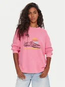 Bluzy damskie - Roxy Bluza Eastside ERJKT04322 Różowy Boxy Fit - miniaturka - grafika 1