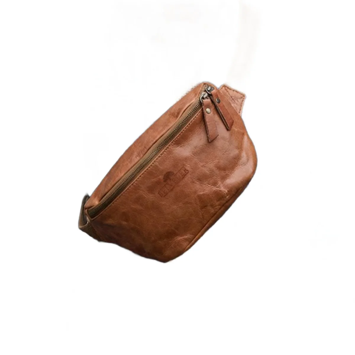 Średnia Brązowa Torebka Nerka Crossbody damska skórzana vintage B-FB2G