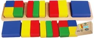 Zabawki sensoryczne - Klocki Drewniane DO NAUKI UŁAMKÓW matematyki Pomoce Dydaktyczne do szkół Viga 1+ - miniaturka - grafika 1