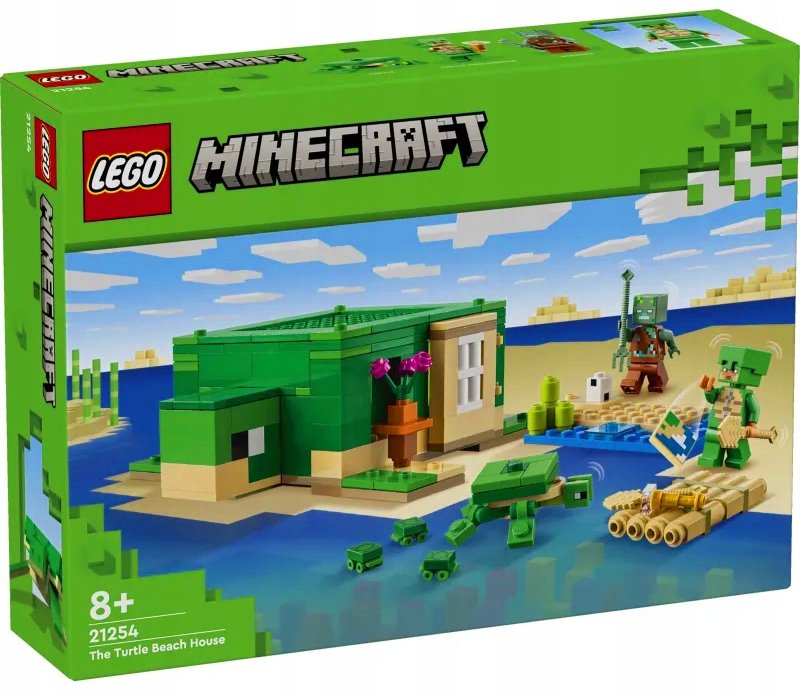 Lego Minecraft 21254 Dom dla żółwi na plaży klocki dla dzieci
