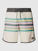 Kąpielówki męskie - Spodenki kąpielowe ze wzorem w paski model ‘EVERYDAY SCALLOP’ - miniaturka - grafika 1