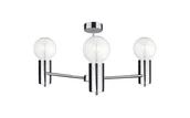 Lampy sufitowe - Keter Lighting Arde lampa podsufitowa 3x60W srebrna 1717 - miniaturka - grafika 1