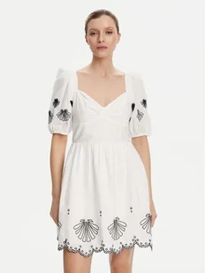 French Connection Sukienka letnia 71YOT Biały Regular Fit - Sukienki - miniaturka - grafika 1