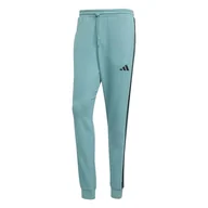Spodnie męskie - adidas Mężczyźni ESSENTIAL THREE STRIPES FRENCH TERRY PANT, powder teal/black, S - miniaturka - grafika 1
