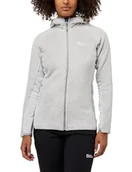 Kurtki damskie - Jack Wolfskin Damska kurtka polarowa Rotwand Hooded Fz W - miniaturka - grafika 1