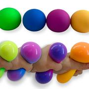 Zabawki sensoryczne - Zestaw 4 Piłeczek Gniotków Antystresowych Zmieniających Kolor - miniaturka - grafika 1
