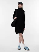 Sukienki - Pieces Sukienka dzianinowa w kolorze czarnym - miniaturka - grafika 1