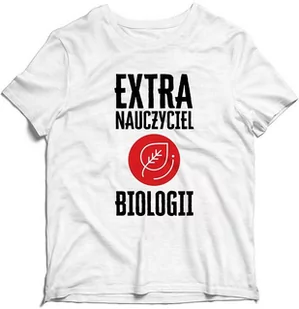 Koszulka na Dzień Nauczyciela Extra Nauczyciel Biologii - Gadżety dla niej i dla niego - miniaturka - grafika 1