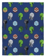 Koce - koc 130x170 młodzieżowy licencyjny Minecraft - miniaturka - grafika 1