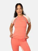 Koszulki sportowe damskie - KARI TRAA Koszulka sportowa "Alma" w kolorze pomarańczowo-kremowym - miniaturka - grafika 1
