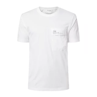 Koszulki męskie - T-shirt o kroju relaxed fit z bawełny model Goia - Selected Homme - grafika 1