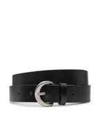Paski - Calvin Klein Jeans Pasek Damski Casual Pin Buckle 30Mm LV04K7008G Czarny - miniaturka - grafika 1
