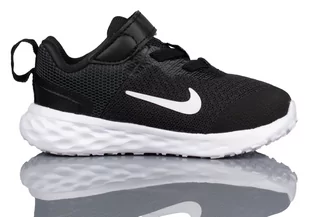 BUTY DZIECIĘCE NIKE REVOLUTION 6 NN TDV DD1094 003 Z BIAŁĄ PODESZWĄ R-18,5 - Buty dla dziewczynek - miniaturka - grafika 1
