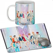 Podkładki pod mysz - Zestaw Kubek + Podkładka - Bts Kpop Boys Band - Prezent Wiele Wzorów + Imię - miniaturka - grafika 1