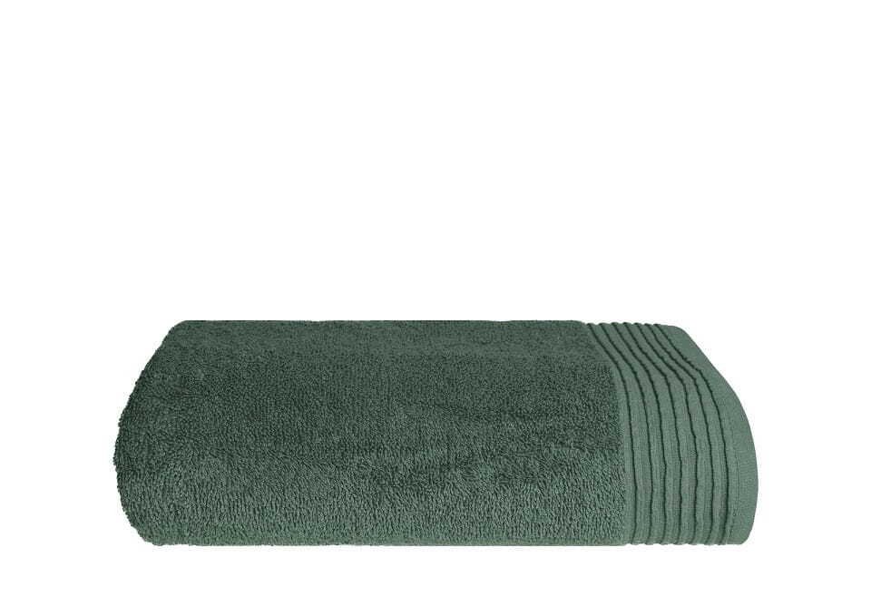 Ręcznik kąpielowy z bawełny, minimalistyczny Mallo 70x140cm zielony